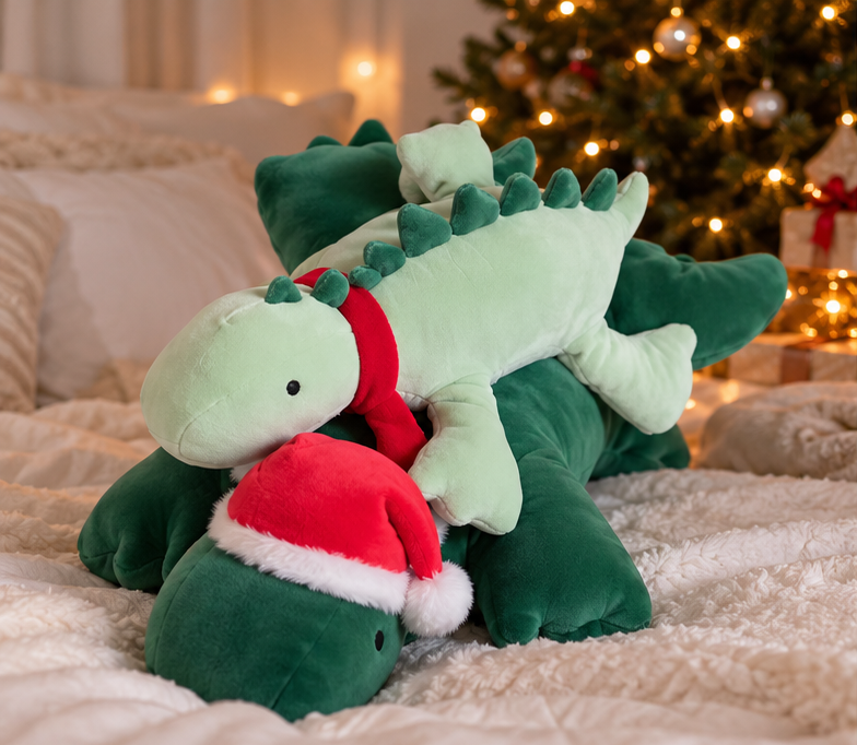 Holiday Weighted Dino Duo